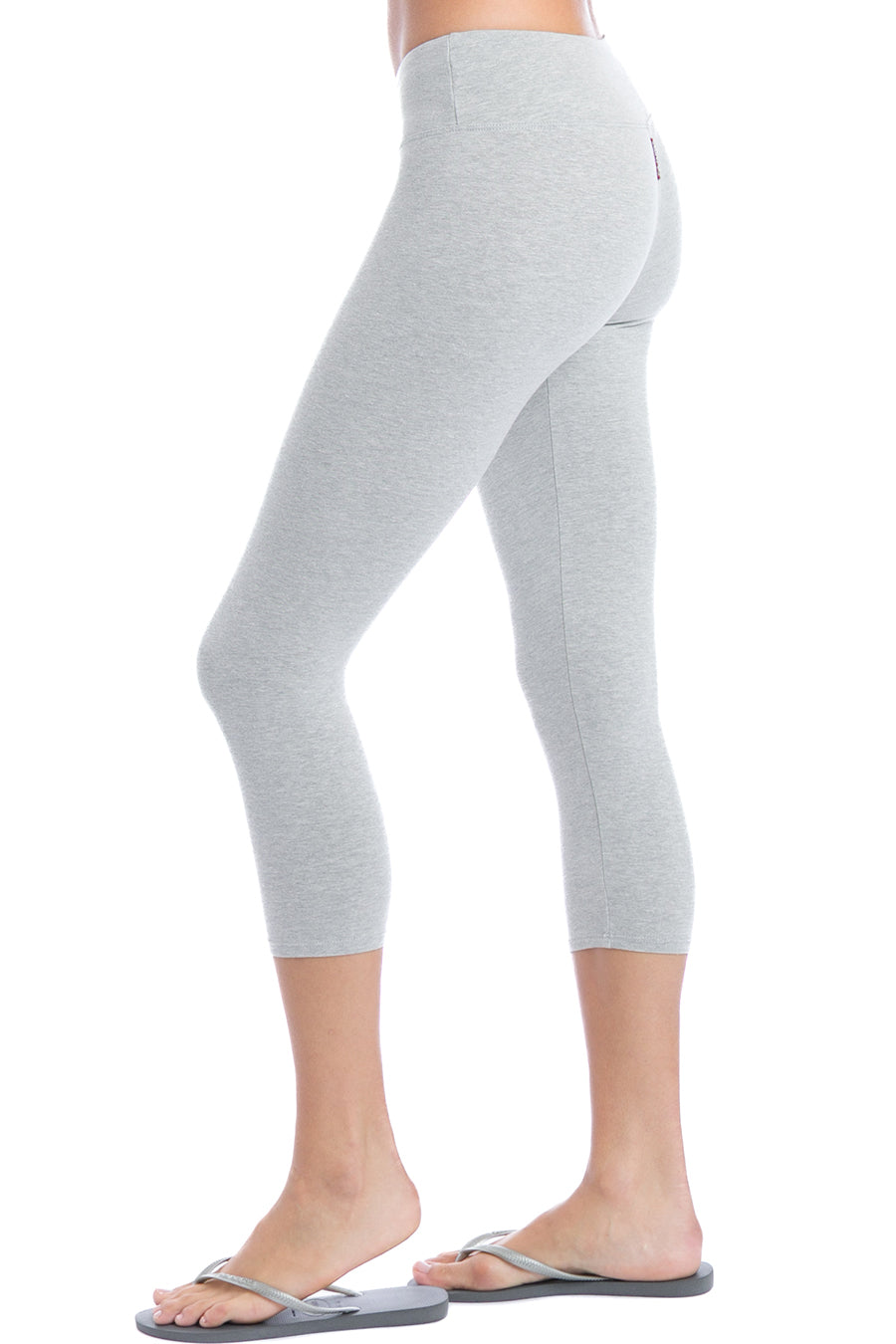 Gray capri leggings best sale