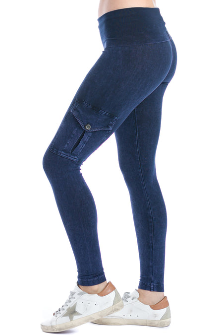 Hard Tail High Rise Ankle Leggings in Cotton Spandex Black LG 29