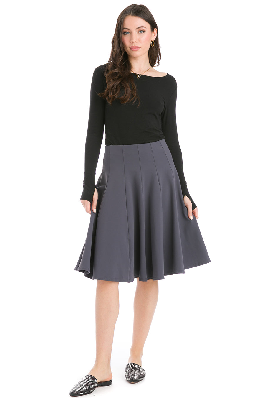 Fit 'N Flare Knee Skirt – Hard Tail Forever