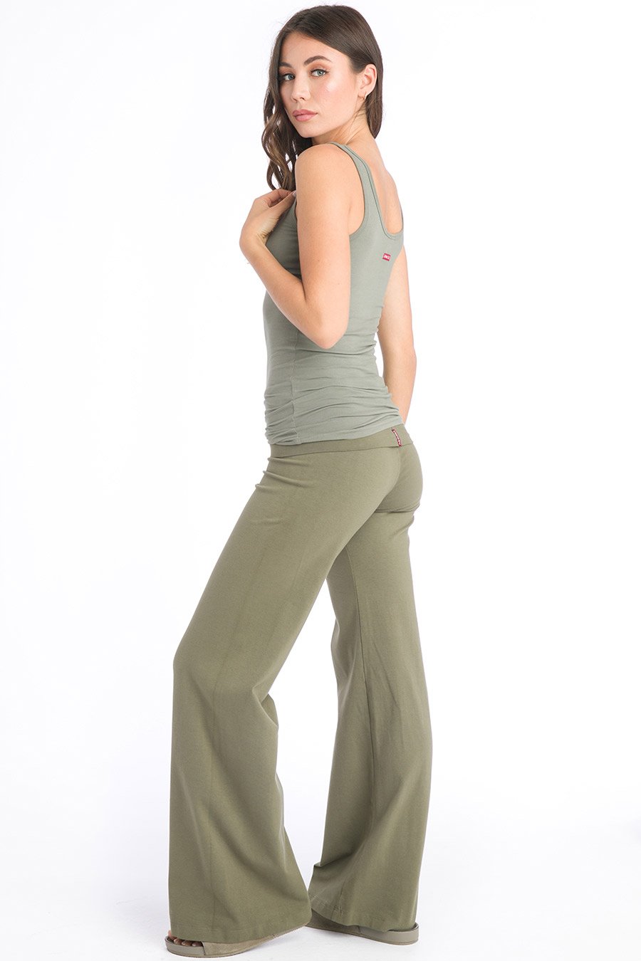 Brazilian wide leg yoga pants popular